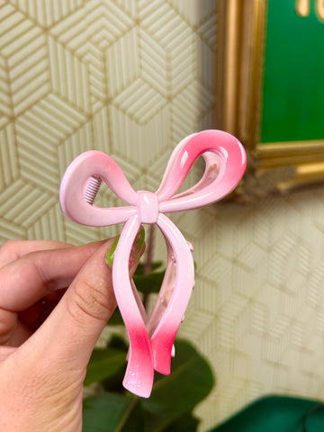 Pink Ombré, Bow Clip