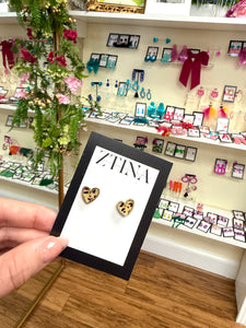 Cheeta Hearts, Earrings