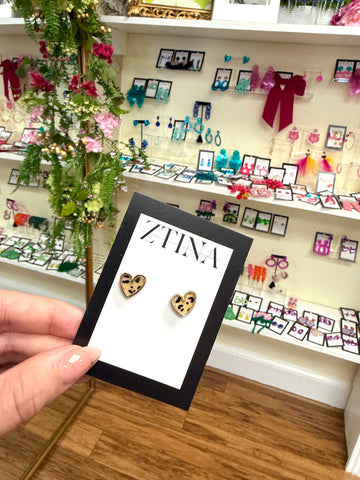 Cheeta Hearts, Earrings