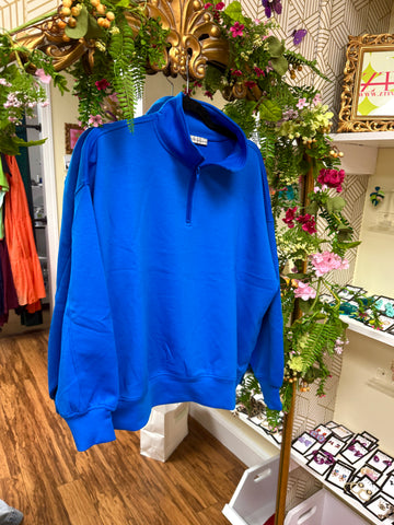 Cutie Quarter Zip, Blue