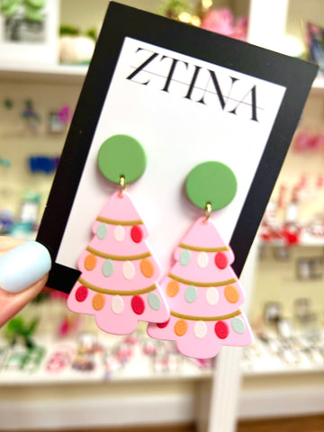 Pink Lady Christmas, Earrings