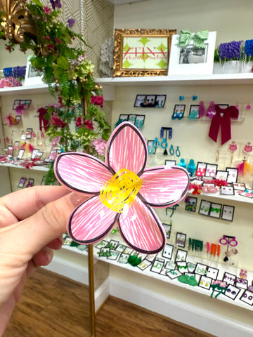 Drawing Flowers, Clip Pink
