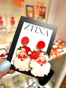 Red Nosed Santa, Earrings