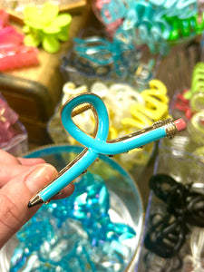 Teachers Fav Hair Clip, Blue