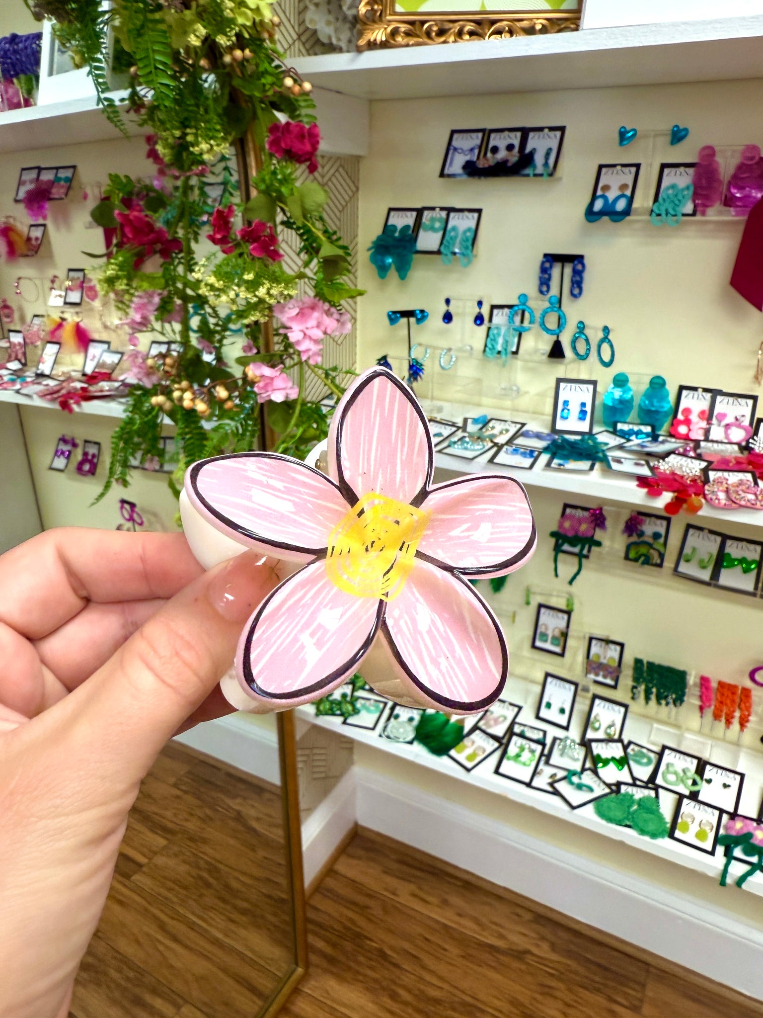 Drawing Flower, Clip Light Pink