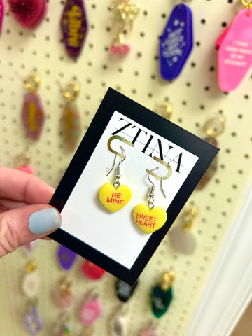 Hug Me Earrings, Yellow