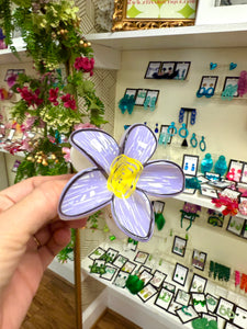 Drawing Flowers, Clip Purple