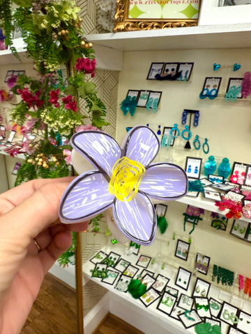 Drawing Flowers, Clip Purple