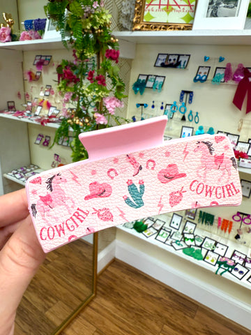 Cowgirl Clip, Light Pink