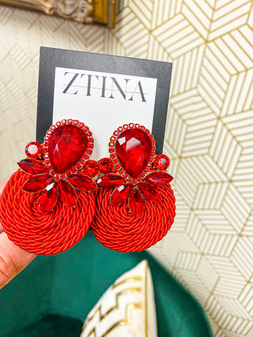 Red Princess Earrings