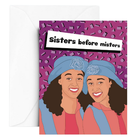 Sister before misters card