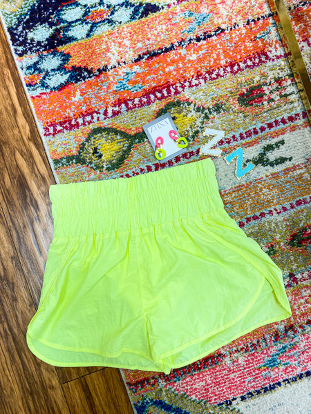 Summerville Shorts, Neon Yellow